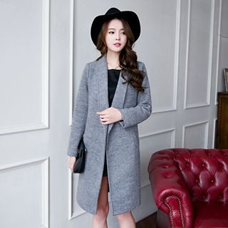 Romantica Wool Blend Open-Front Coat