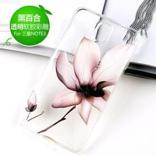 Kindtoy Black Lily Print Samsung Galaxy Note 3 Case