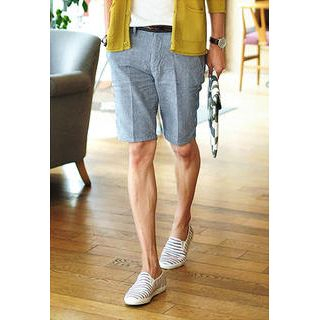 Cotton Pinstripe Shorts