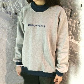 Eva Fashion Lettering Pullover