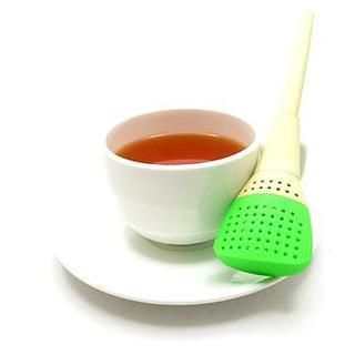 Mr. Mc Art Brush Tea Filter & Palette Coaster Set Green - One Size