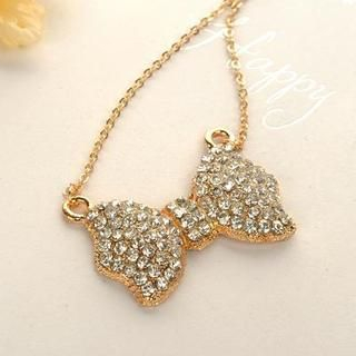 Fit-to-Kill Bowknot Necklace Gold - One Size