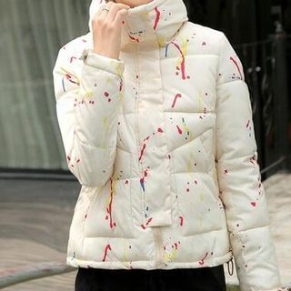 Aikoo Padded Printed Zip Jacket