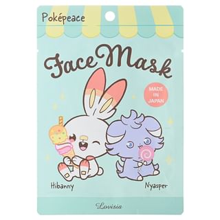 Lovisia - Pokemon Pokepeace Face Mask Hibanny & Nyasper - 1 Pc