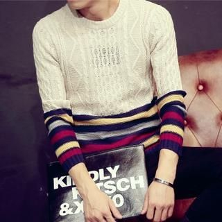 Bay Go Mall Striped Knit Top