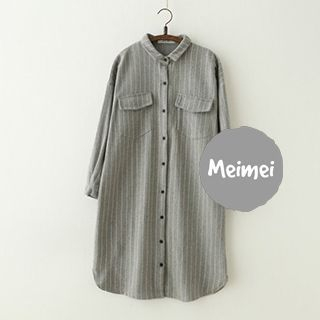 Meimei Pinstriped Shirtdress