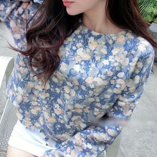 Fashion Street Floral Print Pullover