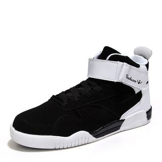 Gerbulan Contrast Velcro High-top Sneakers