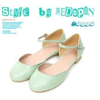 Round-Toe Mary Jane Flats