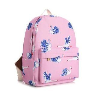 Layoom Printed Canvas Backpack