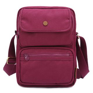 Layoom Pocket-detail Oxford Shoulder Bag