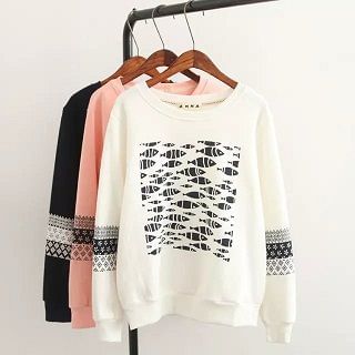 TOJI Fish-Print Sweatshirt