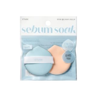 Etude - Sebum Soak Jelly Powder Puff Set 2 Pcs