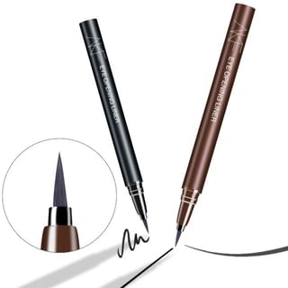 Akf - Liquid Opening Eyeliner - 2 Colors #02 Mocha Black Brown - 0.6G