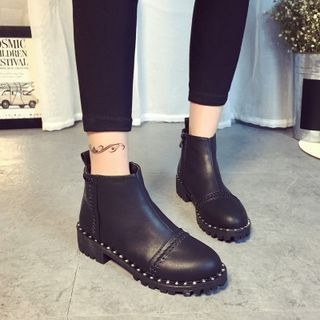 SouthBay Shoes Studded Ankle Boots
