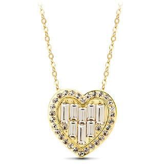 Mbox Jewelry Swarovski Element Heart Necklace