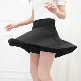 Loverac Half-Length Pleated Short Skirts