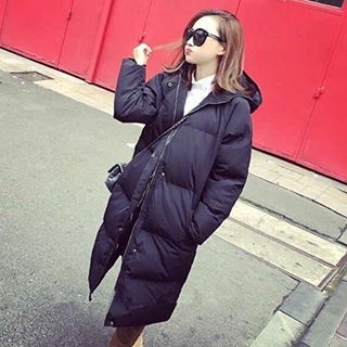 Eva Fashion Hooded Long Padded Jacket