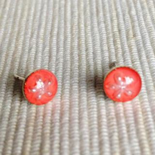 MyLittleThing Resin Little Snowflake Earrings (Pink) One Size