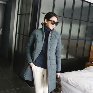 mayblue Stand-Collar Padded Coat
