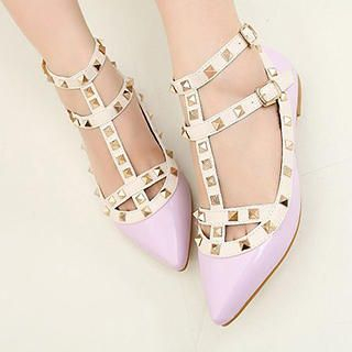 Mancienne Pointy Studded Sandals