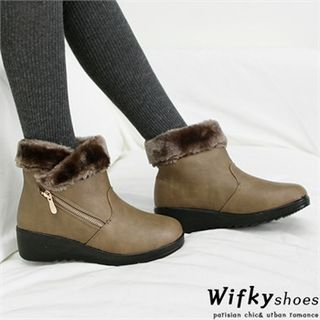 Wifky Faux-Fur Lined Ankle Boots