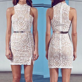 Blinck Sleeveless Lace Dress