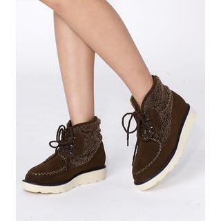 yeswalker Fleece-Trim Short Boots