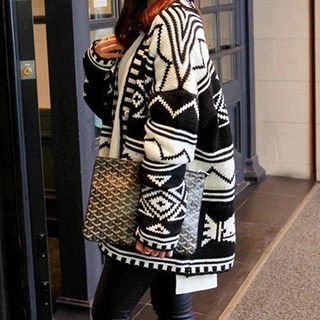 Ashlee Print Chunky Cardigan