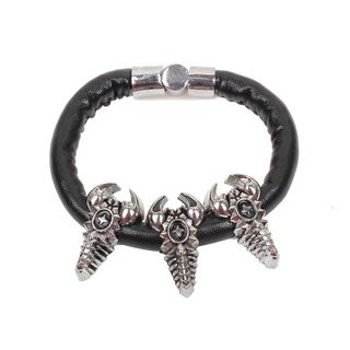 KINNO Scorpion Faux Leather Bracelet