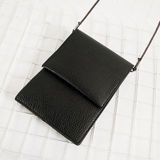 TZ Faux Leather Crossbody Mobile Phone Pouch