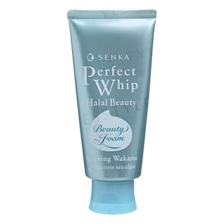 Shiseido - Senka Perfect Whip Halal Beauty Soothing Wakame Japanese Sea Algae Beauty Face Foam 100g