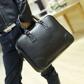 Yiku Faux-Leather Brief Case