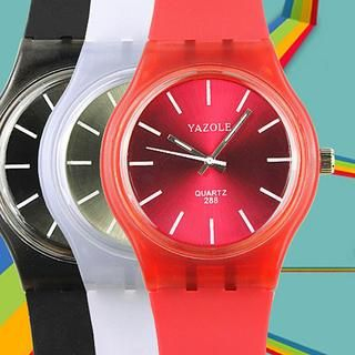 Chic Hours Watches Jelly Strap Watch
