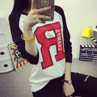 Hazie Raglan Lettering T-Shirt