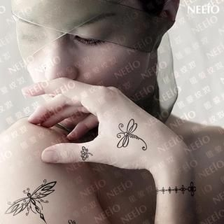 Neeio Waterproof Temporary Tattoo (Dragonfly) 1 sheet