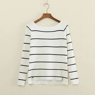 Mushi Striped Knit Top