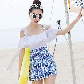 Moonrise Swimwear Frilled Swim Dress