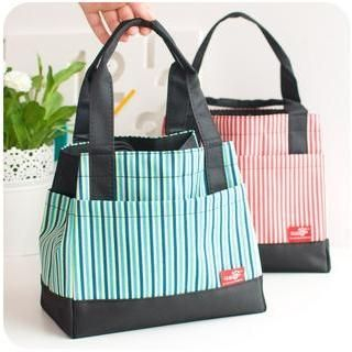 Momoi Striped Lunch Bag