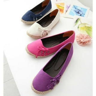 "Bow" Canvas Slip-Ons
