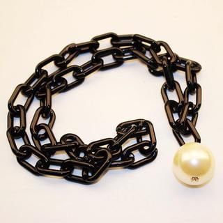 Ticoo Faux Pearl / Crystal Ball Chain Necklace