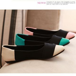 Colorful Shoes Two-Tone Flats