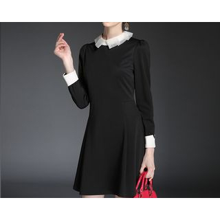 Merald Long Sleeved Collared Dress