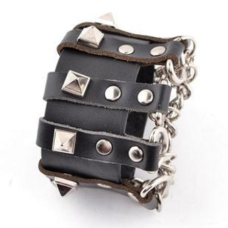 Trend Cool Chained & Studded Bracelet