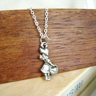 MyLittleThing Silver Little Girl Short Necklace Silver - One Size