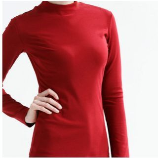 camikiss Mock Neck Long-Sleeve Top