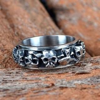 Trend Cool Titanium Steel Skull Ring