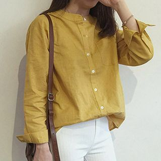 Bloombloom Mandarin Collar Shirt