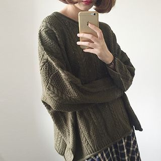 Eva Fashion Cable Knit Sweater