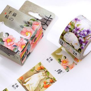 Cute Essentials Floral Print Masking Tape